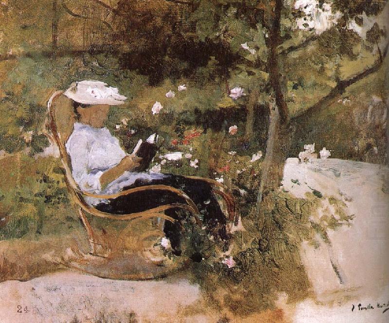 In the garden, Joaquin Sorolla